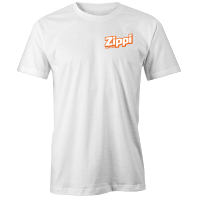 Official Zippi Electric Adult Tee - Orange/White
