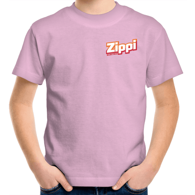 Official Zippi Electric Kids Tee - Orange/Red