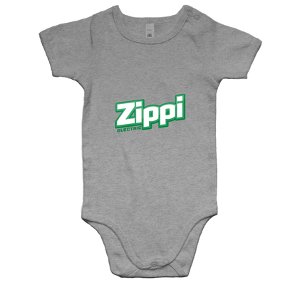 Official Zippi Electric Kids Onesie - Green/White