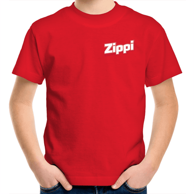 Official Zippi Electric Kids Tee - Red/White