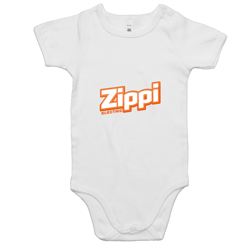Official Zippi Electric Kids Onesie - Orange/White