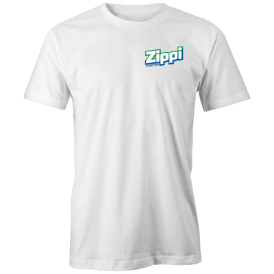 Official Zippi Electric Adult Tee - Green/Blue