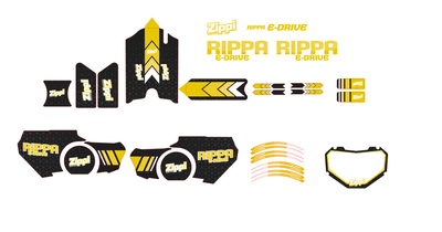 Zippi Rippa 12" - Sticker Set ONLY