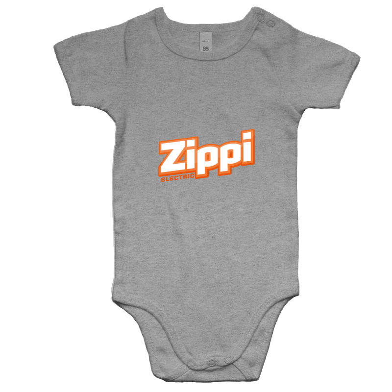 Official Zippi Electric Kids Onesie - Orange/White