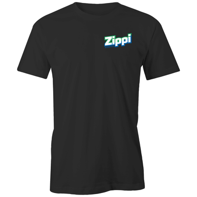 Official Zippi Electric Adult Tee - Green/Blue