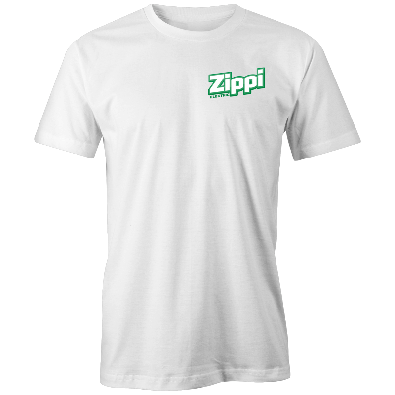 Official Zippi Electric Adult Tee - Green/White