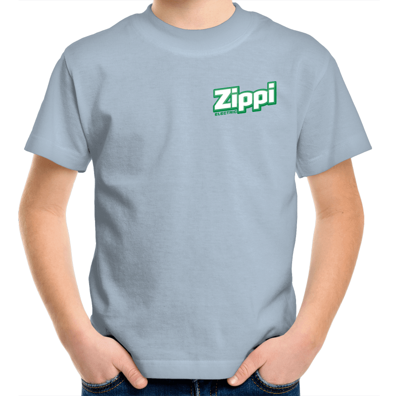 Official Zippi Electric Kids Tee - Green/White