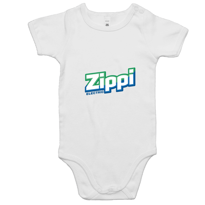 Official Zippi Electric Kids Onesie - Green/Blue