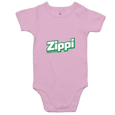 Official Zippi Electric Kids Onesie - Green/White