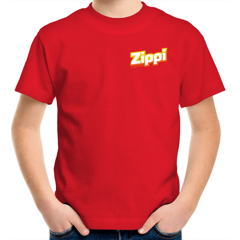 Official Zippi Electric Kids Tee - Yellow/Orange