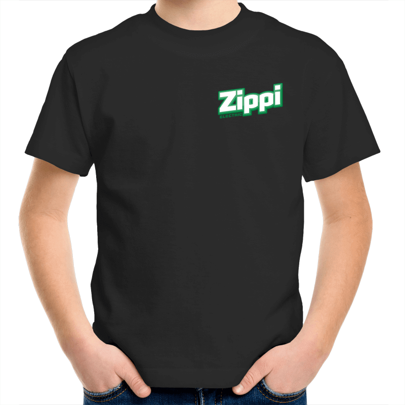 Official Zippi Electric Kids Tee - Green/White