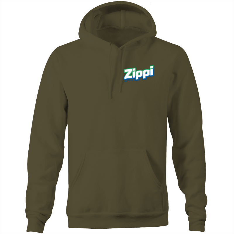 Official Zippi Electric Adult Hoody - Green/Blue