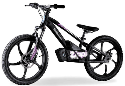 Zippi Rippa 20″ electric balance bike — Purple — Australian kids ebike