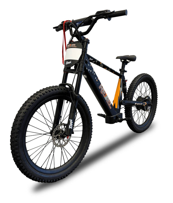 Zippi Rebel 24″ electric balance bike — Front View — Australian kids ebike