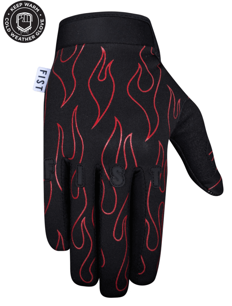 Fist Youth Gloves - Red Flame (ages 8-14)